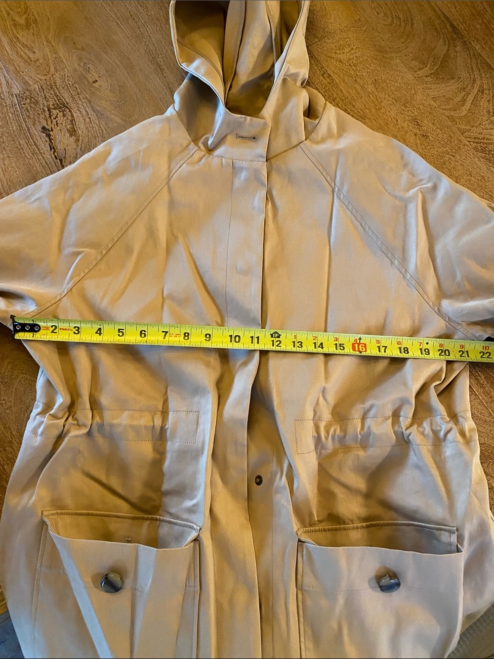 Sezane Women’s Hugo Parka Size 10 (42), Sand - Picture 11 of 11